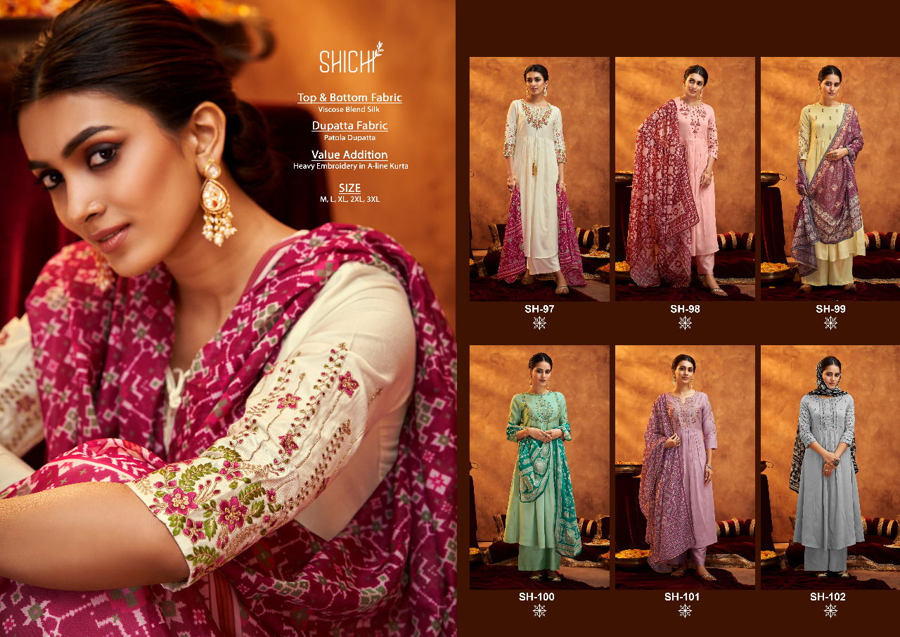 Shichi Reet Nyra Cut Heavy Festive Wear Wholesale Readymade Suits